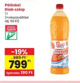 Interspar Pölöskei Diab szörp ajánlat
