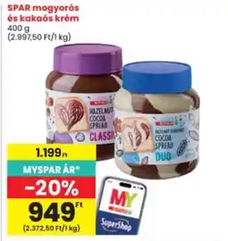 Interspar Spar mogyorós és kakaós krém ajánlat
