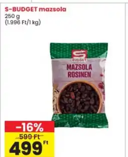 Interspar S-BUDGET mazsola ajánlat