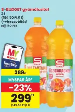 Interspar S-BUDGET gyümölcsital ajánlat
