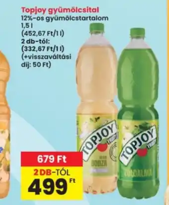 Interspar Topjoy gyümölcsital ajánlat