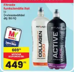 Interspar Fitrade funkcionális ital ajánlat