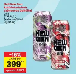 Interspar Hell New Gen koffeintartalmú üdítőital ajánlat