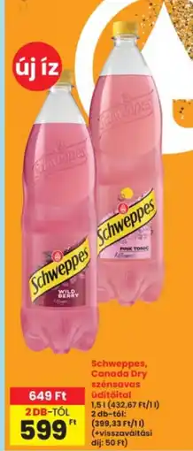 Interspar Schweppes szénsavas üdítőital ajánlat
