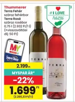 Interspar Thummerer Terra Fehér és Rosé ajánlat