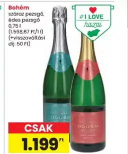 Interspar Bohem pezsgő ajánlat