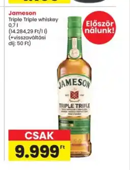 Interspar Jameson Triple Triple whiskey ajánlat