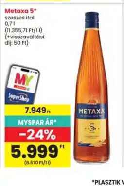 Interspar Metaxa 5* ajánlat