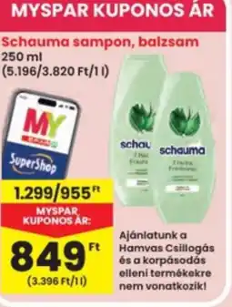 Interspar Schauma sampon, balzsam ajánlat