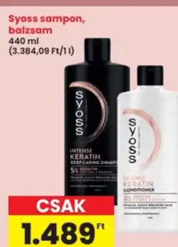 Interspar Syoss sampon, balzsam ajánlat