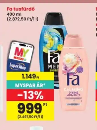 Interspar Fa tusfürdő ajánlat