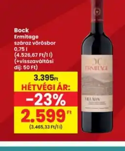 Interspar Bock Ermitage száraz vörösbor ajánlat