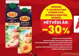 Interspar Sió Natura gyümölcslé ajánlat