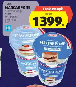 ALDI Milsani Mascarpone ajánlat