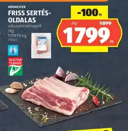 ALDI Friss sertésoldalas ajánlat