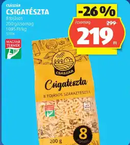 ALDI Csigatészta ajánlat