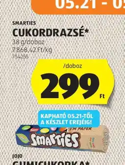 ALDI Smarties Cukordrazsé ajánlat