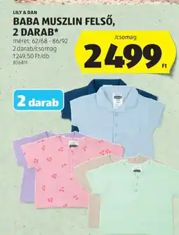 ALDI Baba muszlin felső ajánlat