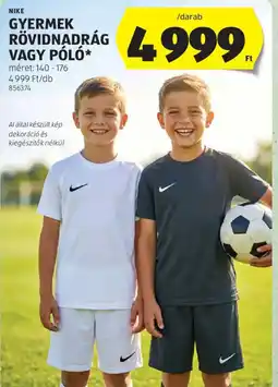 ALDI Nike Gyermek rövidnadrág vagy póló ajánlat