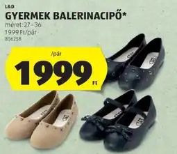 ALDI Gyermek balerinacipő ajánlat