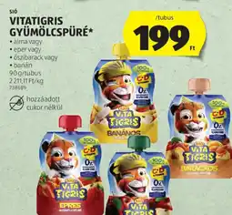 ALDI Sió Vitatigris gyümölcspüré ajánlat