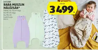 Baba muszlin hálózsák