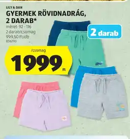ALDI Gyermek rövidnadrág ajánlat