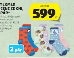 ALDI Gyermek licenc zokni ajánlat
