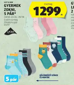 ALDI Gyermek zokni ajánlat