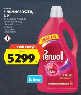 ALDI Perwoll finommosószer ajánlat