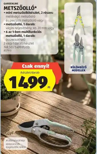 Gardenline metszőolló