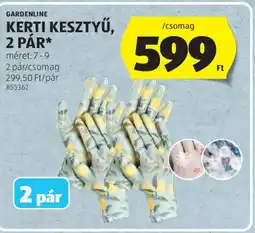 ALDI Gardenline kerti kesztyű ajánlat