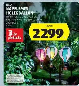 ALDI Napelemes hőlégballon ajánlat