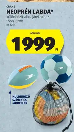 ALDI Crane neoprén labda ajánlat