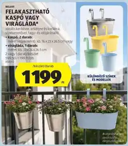 ALDI BELAVI FELAKASZTHATÓ KASPÓ VAGY VIRÁGLÁDA ajánlat