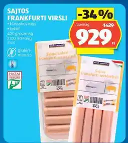 ALDI SAJTOS FRANKFURTI VIRSLI ajánlat