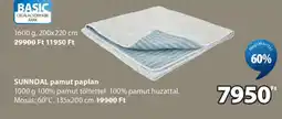 JYSK SUNNDAL PAMUT PAPLAN ajánlat