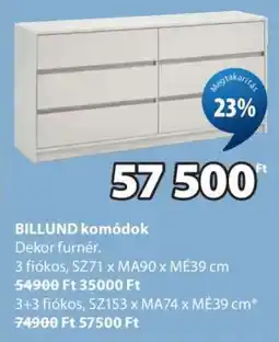 JYSK BILLUND komódok ajánlat