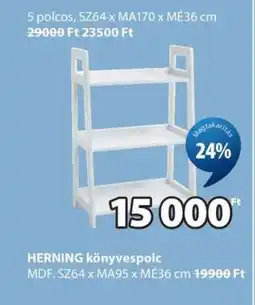 JYSK HERNING KÖNYVESPOLC ajánlat