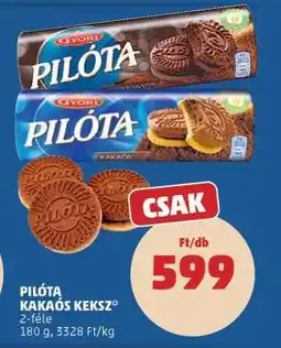 PENNY PILÓTA KAKAÓS KEKSZ ajánlat