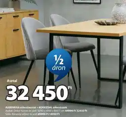 JYSK AABENRAA étkezőasztal + KOKKEDAL étkezőszék ajánlat