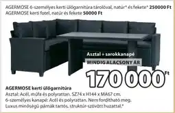 JYSK AGERMØSE kerti ülőgarnitúra ajánlat