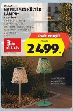 ALDI Casalux Napelemes Kültéri Lámpa ajánlat