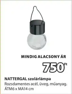 JYSK NATTERGAL szolárlámpa ajánlat