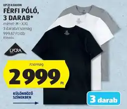ALDI UP2FASHION Férfi póló, 3 darab ajánlat