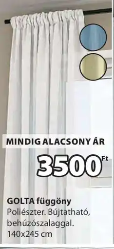 JYSK GOLTA függöny ajánlat
