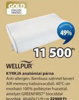 JYSK WELLPUR KYRKJA anatómiai párna ajánlat