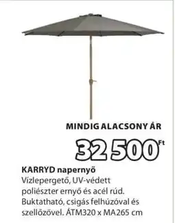 JYSK KARRYD napernyő ajánlat