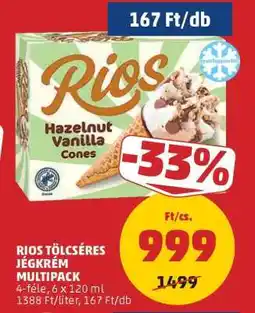 PENNY RIOS TÖLCSÉRES JÉGKRÉM MULTIPACK ajánlat