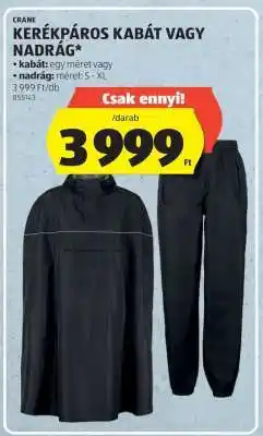 ALDI Kerékpáros kabát vagy nadrág ajánlat